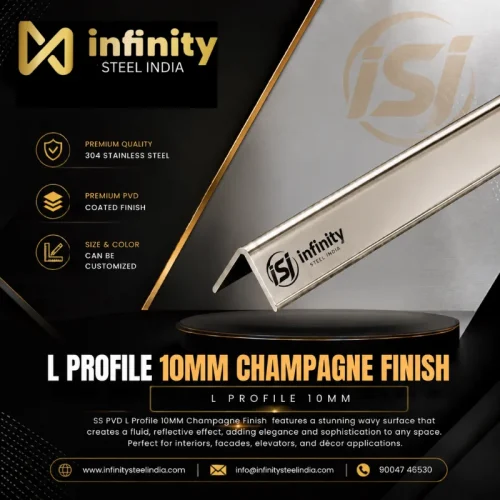 L Profile 10mm Champagne Finish