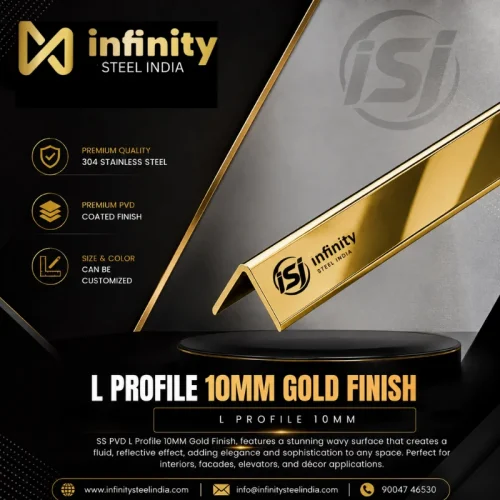 L Profile 10mm Gold Finish (1)