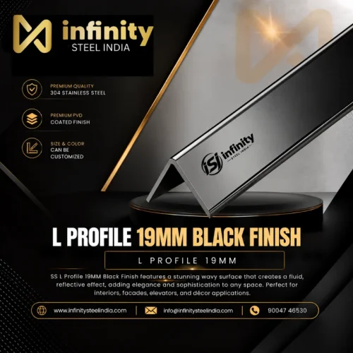 L Profile 19mm Black Finish (1)
