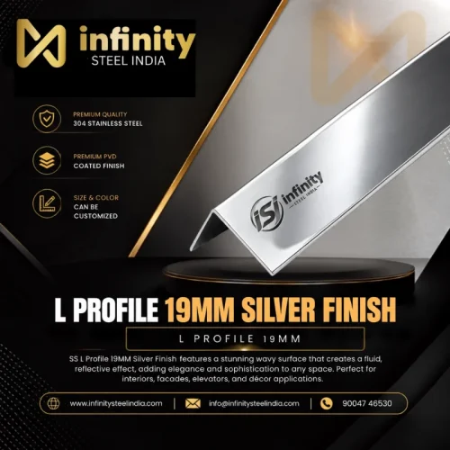 L Profile 19mm Silver Finish