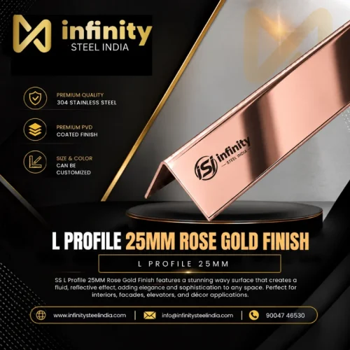 L Profile 25mm Gold Finish (1)