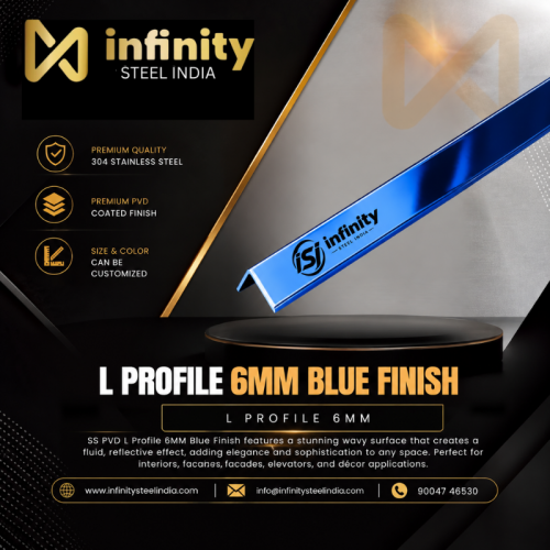 L Profile 6mm Blue Finish