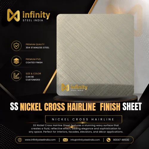 SS Nickel hairline finish sheet