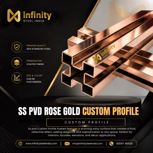 SS PVD Rose Gold Custom Profile
