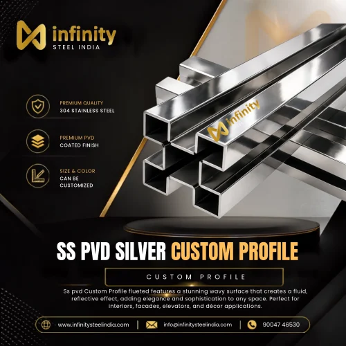 SS PVD Silver Custom Profile
