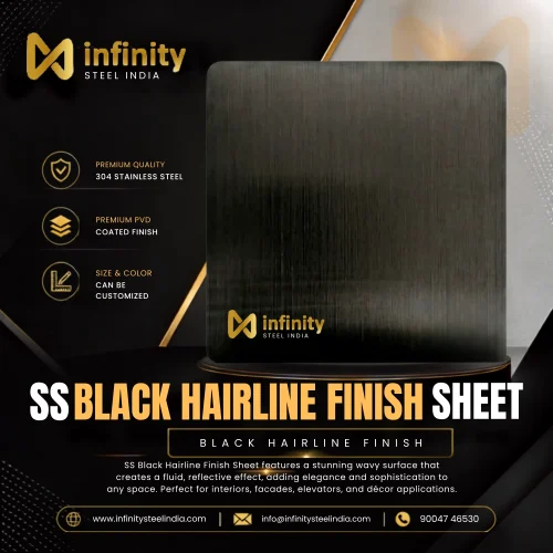 SS black hairline finish sheet