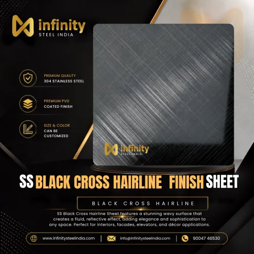 SS black hairline finish sheet