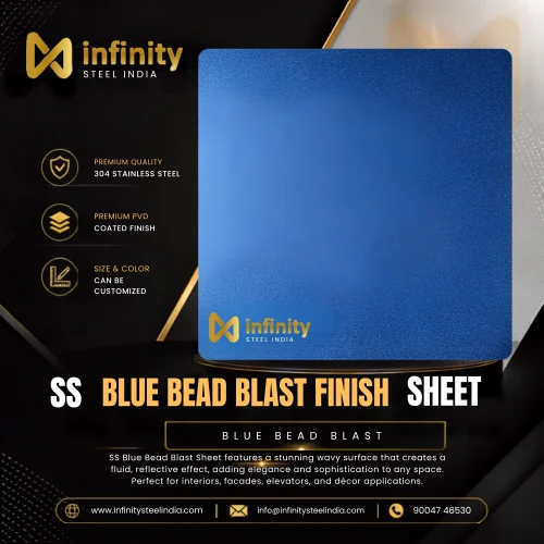 SS blue hairline finish sheet