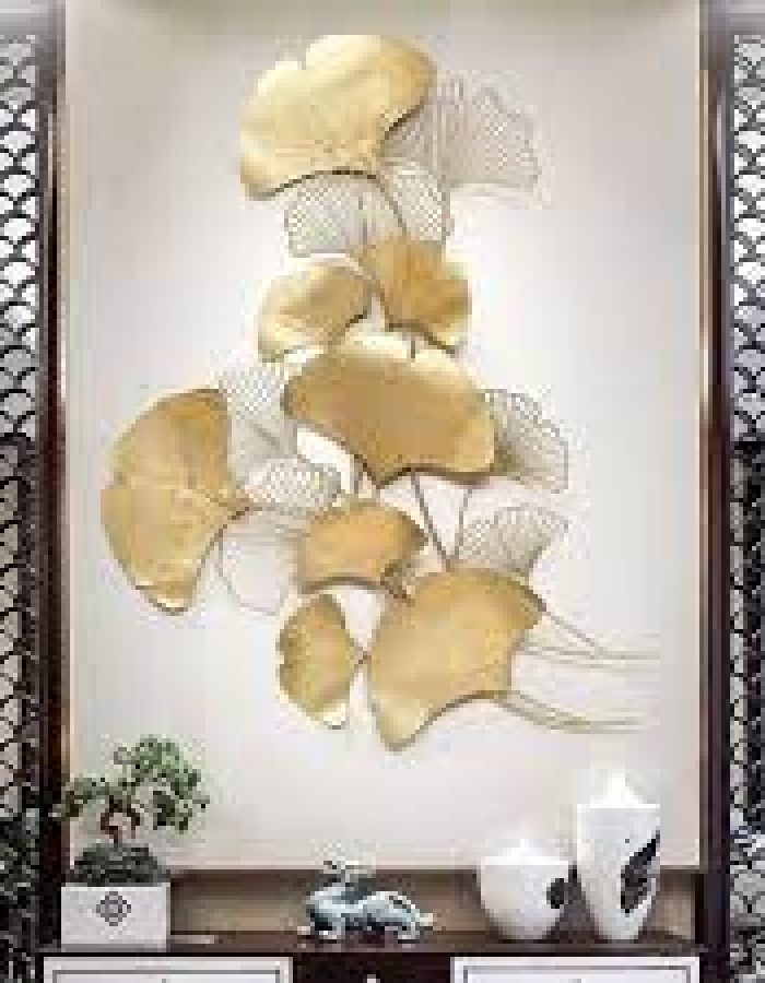Stainless Steel Gold Coated Wall Art4