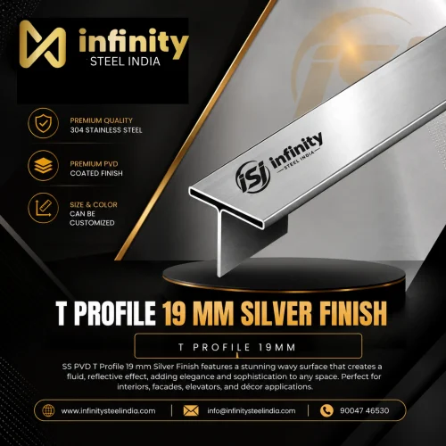 T Profile 19mm Silver Finish (6)