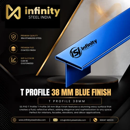 T Profile 38mm Blue Finish