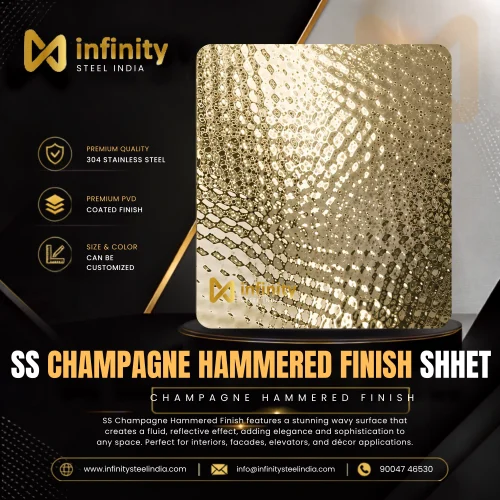 ss Champagne Hammered Finish shhet