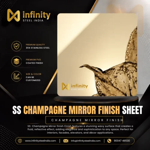 ss Champagne Mirror finish Sheet