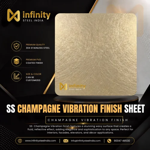 ss Champagne Vibration finish Sheet