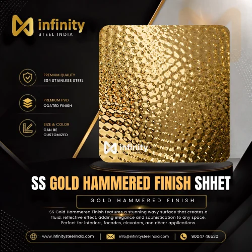 ss Gold Hammered Finish shhet