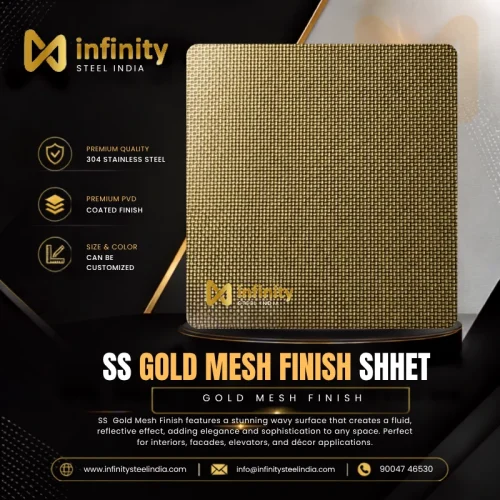 ss Gold Mesh Finish shhet