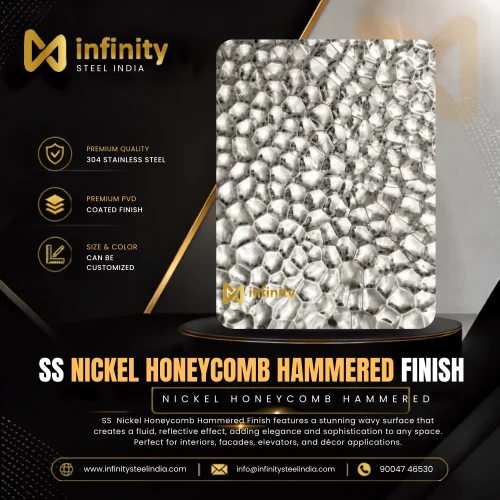 ss Nickel Honeycomb Hammered finish