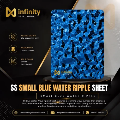 ss Small blue Water Ripple Sheet