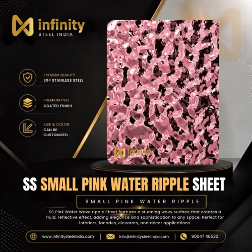 ss Small pink Water Ripple Sheet