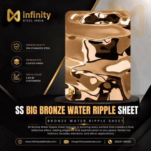 ss big bronze Water Ripple Sheet