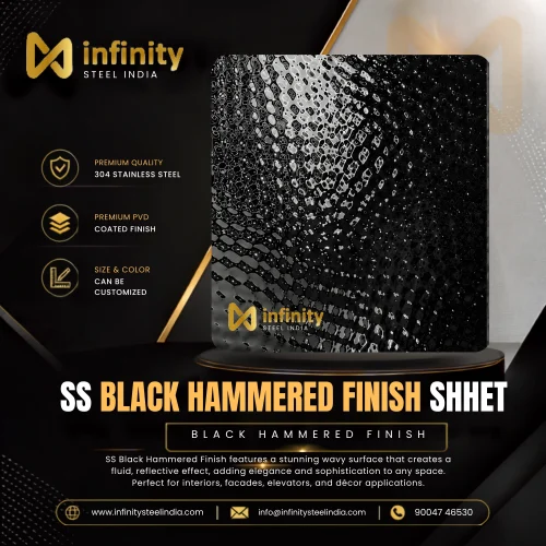 ss black Hammered Finish shhet
