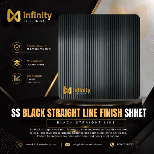 ss black Straight Line Finish shhet