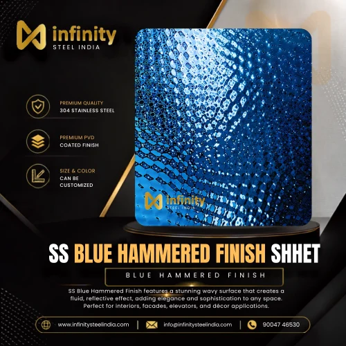 ss blue Hammered Finish shhet