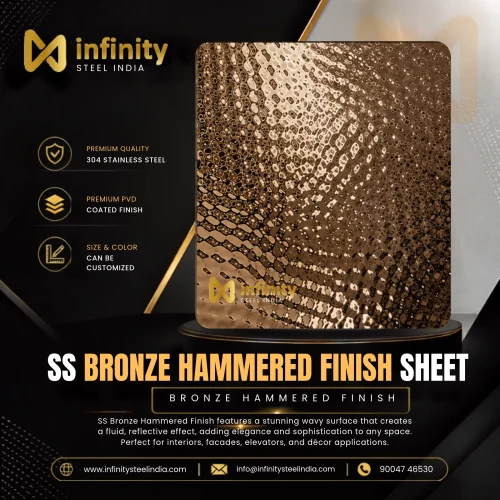 ss bronze Hammered Finish Sheet