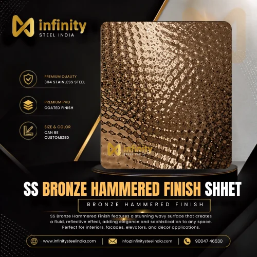 ss bronze Hammered Finish shhet