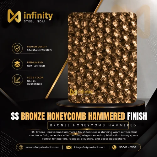 ss bronze Honeycomb Hammered finish