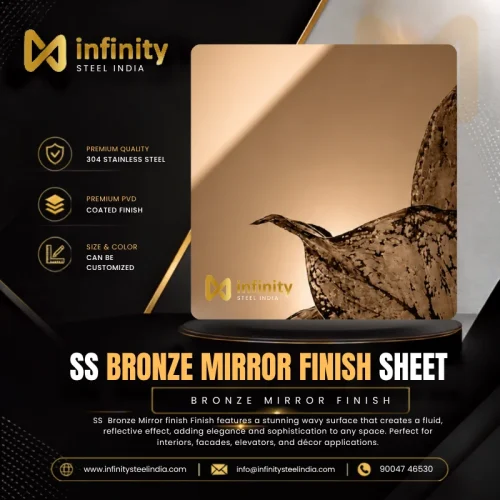 ss bronze Mirror finish Sheet