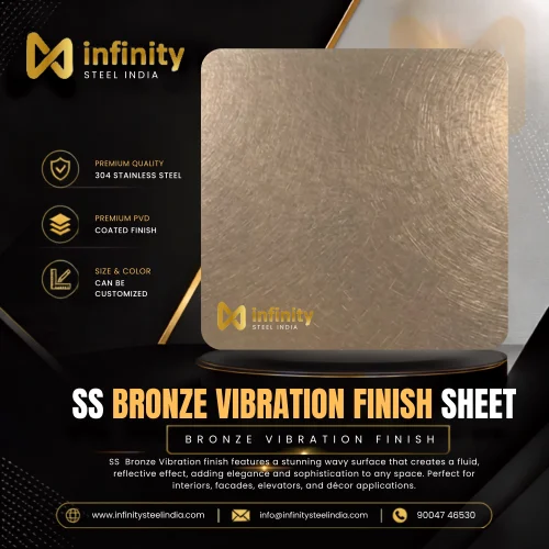 ss bronze Vibration finish Sheet