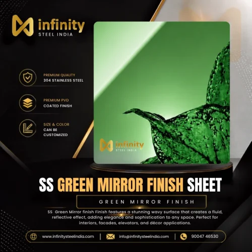 ss green Mirror finish Sheet