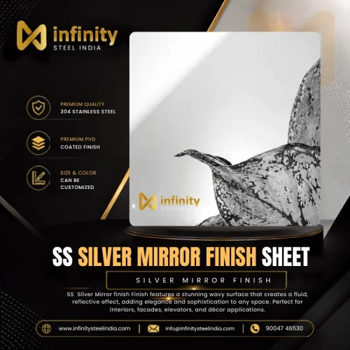ss silver Mirror finish Sheet